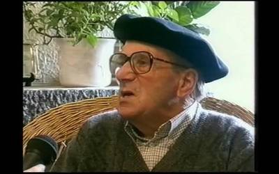 Garai bateko inauterietaz solasean 2000. urtean Cesareo Uhalde iturendarrarekin