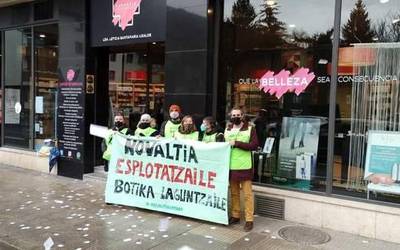 Novaltiako grebalarien mobilizazioak Gasteizeraino iritsi dira