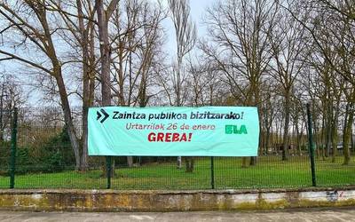 Zaintzako langileak grebara doaz, sindikatu guztiek deituta