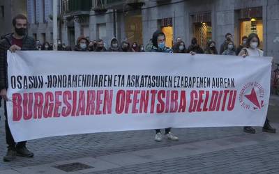Gazte Koordinadora Sozialistak elkarretaratzea deitu zuen