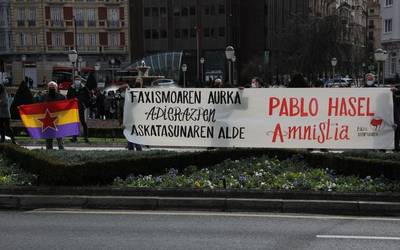 Pablo Haselen aldeko kontzentrazioa burutu dute Bilbon asteburuan