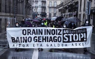 Zelaia eta Barbadoren askatasuna eskatu dute Euskal Herrian zehar