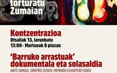 Torturaren Nazioarteko Egunaren harira, elkarretaratzea egingo dute larunbatean