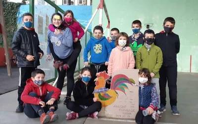 Orakunde egunaren seinale arratsalde pasa polita izan dute Anizeko haurrek
