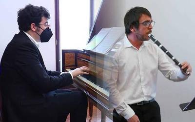 Txistu eta pianoforte kontzertua eskaini dute Intsaustin Irigoienek eta Arakistainek