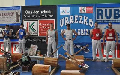 Sei segundogatik Urrezko Binakako Aizkolari txapelketako finaletik kanpo gelditu da Joxean Etxeberria zigatarra