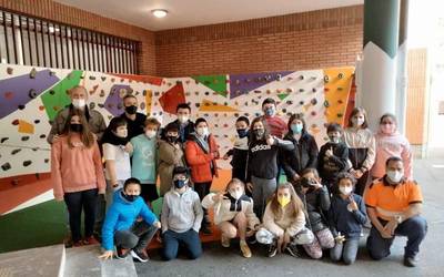 Rokodromoa inauguratu da Zaragueta Herri Eskolan