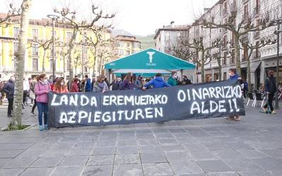 Bedaioko landa eremuan beharrezkoak dituzten  oinarrizko azpiegiturak eskatuz, elkarretaratzea