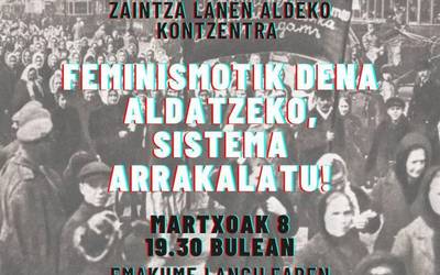 Leioako Sare Feministak zaintza-sektoreari elkartasuna adierazteko kontzentrazioa egingo du