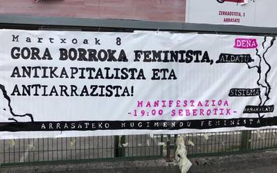 Martxoaren 8rako kaleko mobilizazioak deitu ditu mugimendu feministak