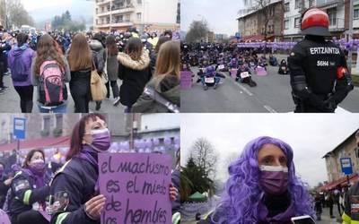 Tubacexen Laudioko lantegiko funtzionamendua erabat gelditzea lortu du pikete feministak