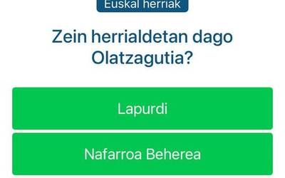 Non dagoen Olatzagutia badakizu, baina...