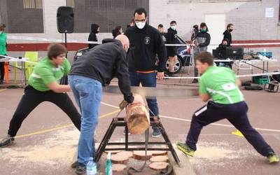 Igantziko neska-mutikoek lehiakor segitzen dute Nafarroako Herri Kirol Jokoetan