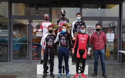 Unax Trevejo Udaberri Trofeoko podiumean