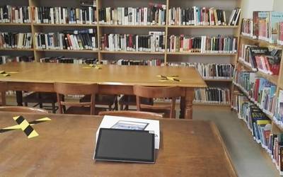 Tabletak baliatzeko zerbitzu berria Okondoko liburutegian
