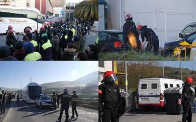 Barrikada, poliziaren argindar mozketa eta tentsio uneak Tubacexeko grebaren 41. egunean