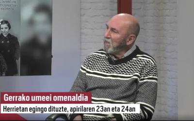 Juan Ramon Garai: "Gerrako umeak ez ziren lehen lerroan egon, baina gehien sufritu zuten biktimak izan ziren"