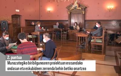 Oñatiko Udaleko osoko bilkura: 2021-III-25