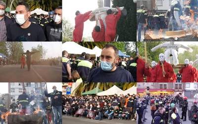 "Jesusin Esmoriren pasioa" irudikatu eta kaleratze gutunak erre dituzte Tubacexeko grebalariek