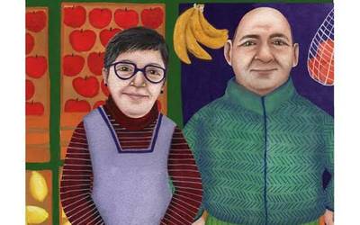 Nieves eta Jose Alvarez Chorro, frutari, eta ez fruta saltzaile