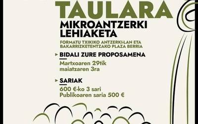 Martxan da Oihanederrek antolatutako 'Taulara' lehiaketa