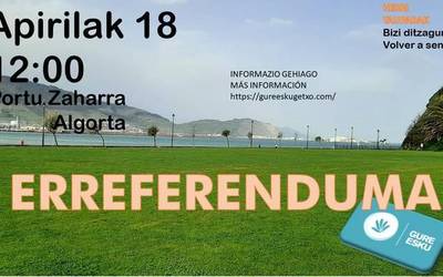 Erreferendumaren aldeko aldarria egingo du Gure Esku Getxok domekan