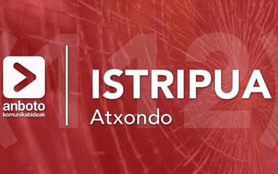 Pertsona bat zauritu da Atxondon izandako istripuan
