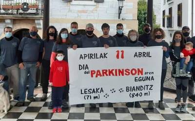 Parkinsonaren Egunean Bianditzera igo da Antto Fagoaga lesakarra