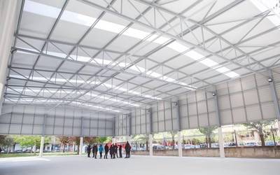 20 urteren ostean Iturrama institutoak jolastoki estalia lortu du