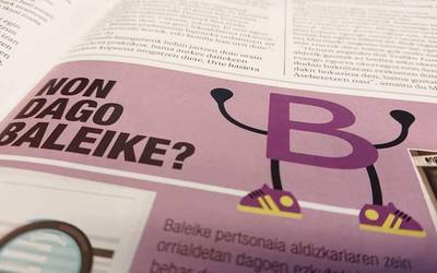 Aurkitu Baleike pertsonaia apirileko aldizkarian eta eskuratu saria