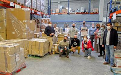 2.000 kilotik gora garbantzu bildu dituzte Elgoibarren Lesboseko errefuxiatuen kanpalekura bidaltzeko, Zaporeak elkarteak eskatuta