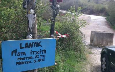 Beriainerako pista konponketengatik itxita