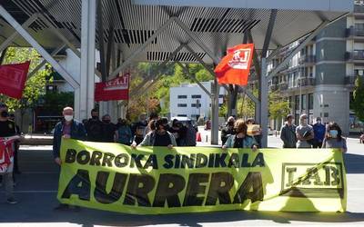 LAB sindikatuak Nafarroan izandako atxiloketak salatu ditu