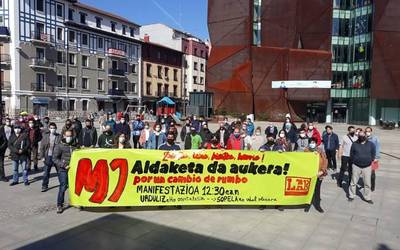Aldaketa eskatzeko manifestazioa egingo dute maiatzaren 1ean Urdulizen