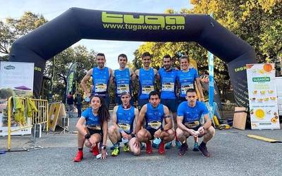 Beñat Katarain eta Amaia Razkin Euskal Herriko selekzioarekin Peñon Xtremen