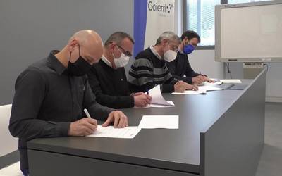 Goierri Eskola eta Goierri Valley Elkarteak formazio lankidetza akordioa sinatu dute
