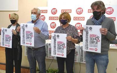 CCOOk eta UGTk “politika aurrerakoien garaia” dela nabarmendu dute