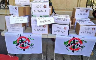 Arabako Mendiak Askek 18.500 alegazio entregatu ditu parke eolikoen aurka