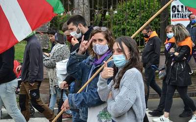 Maiatzaren lehenean «aldaketa» baten beharra aldarrikatu dute Elizondon LABek egin duen mobilizazioan