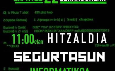 Datorren larunbaterako segurtasun informatikoari buruzko hitzaldia antolatu du Azkoitiko Gazte Asanbladak