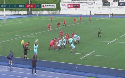 AMPO Ordizia Rugby taldeak ezin izan zuen Barsa Rugbi garaitu