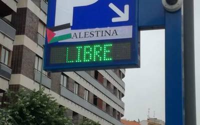 Palestinaren aldeko ekimena egin dute Getxon