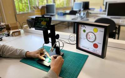 Iurretako Lanbide Heziketa zentroak airearen kalitatea ezagutzeko neurgailua garatu du