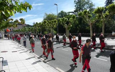 Beasainen CAFeko langileek manifestazioa egin dute  “Orain hitzarmena” lelopean