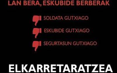 ESK Sindikatuak Telefonika-Movistarren azpikontratazioen aurkako mobilizazioa deitu du gaur