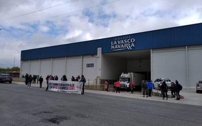 La Vasco Navarra-ko hitzarmen "duin" baten aldeko manifestazioa