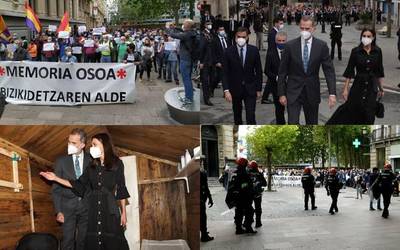Protesta artean inauguratu dute Biktimen Oroimenerako Zentroa