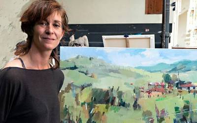 Joana Soldevillak irabazi zuen Artziniegako margo lehiaketa