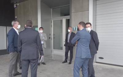 Markel Olano eta Raül Blancok MUBILeko instalazioak bisitatu dituzte