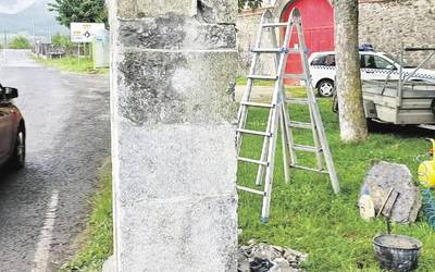 Legoa-harria zaharberritzeko lanak bukatu ditu udalak